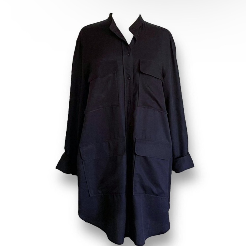 Stockholm Atelier x & Other Stories Black Button Up Oversized Dress |  Size 2